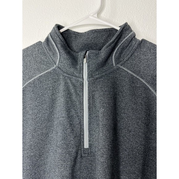 Slazenger Long Sleeve 1/4 Zip Shirt Golf Size Mens XXL Charcoal Gray - Picture 2 of 16